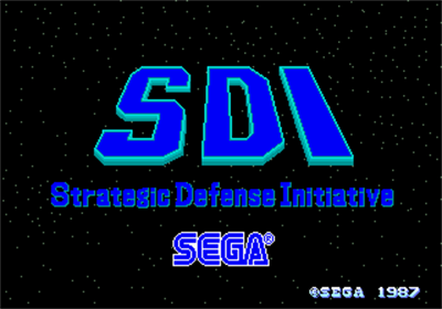 SDI: Strategic Defense Initiative - Screenshot - Game Title Image