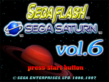 Sega Flash Vol. 6 - Screenshot - Game Title Image