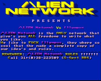 Alien Network vs. Olympus - Screenshot - Game Title Image