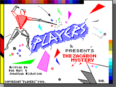 The Zacaron Mystery - Screenshot - Game Title Image