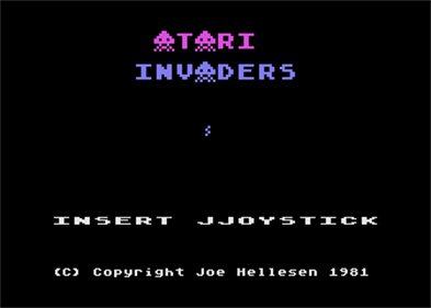 Atari Invaders - Screenshot - Game Title Image