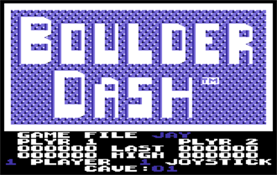 Boulder Dash Sab - Screenshot - Game Title Image
