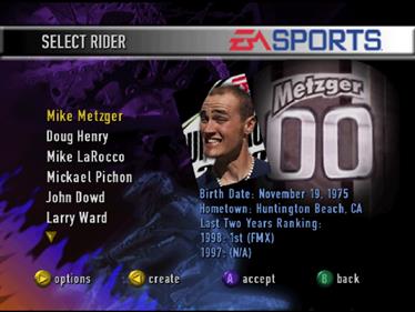 Supercross 2000 - Screenshot - Game Select Image