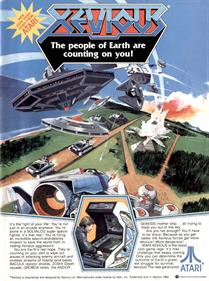Xevious - Advertisement Flyer - Front Image