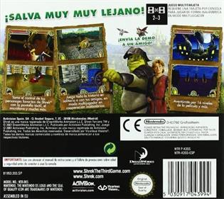 Shrek the Third - Box - Back Image