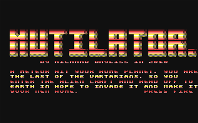 Mutilator - Screenshot - Game Title Image