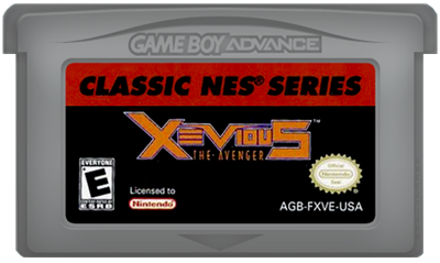 Classic NES Series: Xevious - Cart - Front Image