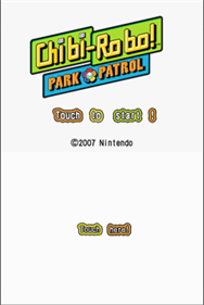 Chibi-Robo: Park Patrol - Screenshot - Game Title Image