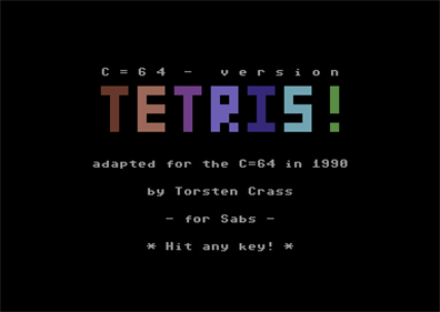 Tetris! - Screenshot - Game Title Image