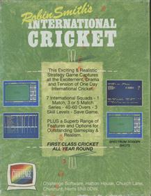 Robin Smith's International Cricket - Box - Back Image