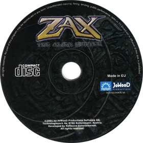 Zax: The Alien Hunter - Disc Image