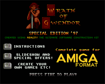 Wrath of Gwendor: Special Edition '97 - Screenshot - Game Title Image