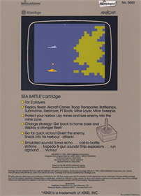 Sea Battle - Box - Back Image