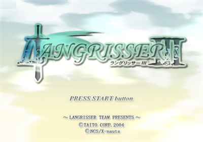 Langrisser III - Screenshot - Game Title Image