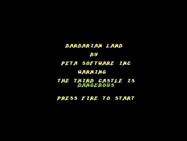 Barbarian Land - Screenshot - Game Title Image