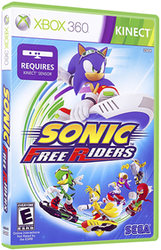 Sonic Free Riders - Box - 3D Image