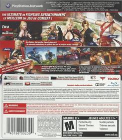 Dead or Alive 5 Ultimate - Box - Back Image