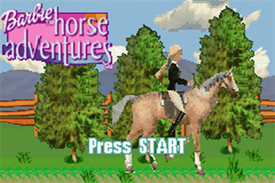 Barbie Horse Adventures: Blue Ribbon Race - Screenshot - Game Title Image