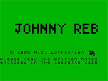 Johnny Reb - Screenshot - Game Title Image