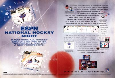 ESPN National Hockey Night - Advertisement Flyer - Front Image