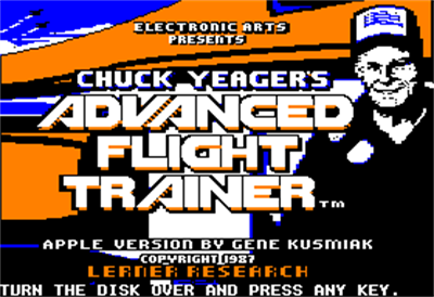 Chuck Yeager's Advanced Flight Trainer - Screenshot - Game Title Image