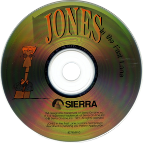 Jones in the Fast Lane: Enhanced CD-ROM - Disc Image