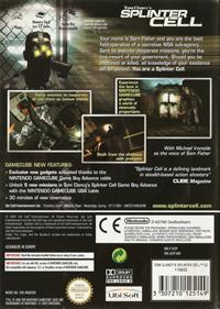 Tom Clancy's Splinter Cell - Box - Back Image