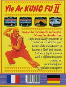 Yie Ar Kung Fu II - Box - Back Image