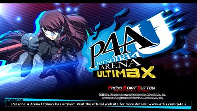 Persona 4 Arena Ultimax - Screenshot - Game Title Image