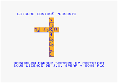 Computer Scrabble  - Screenshot - Game Title Image