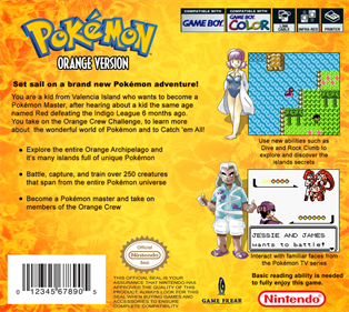 Pokémon Orange Version Images - Launchbox Games Database