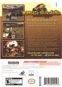 Monster Trux: Arenas - Box - Back Image