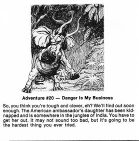 SoftSide Adventure of the Month 20: Danger Is My Business - Box - Front Image