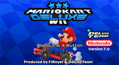 Mario Kart Wii Deluxe: Blue Edition - Screenshot - Game Title Image