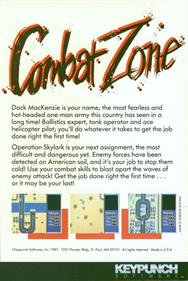 Combat Zone (Keypunch Software) - Box - Back Image