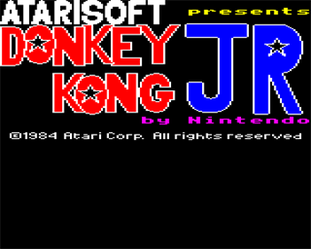 Donkey Kong Junior - Screenshot - Game Title Image