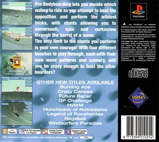 Pro Bodyboarding - Box - Back Image