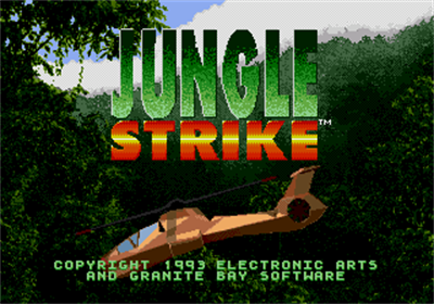 Jungle Strike: The Sequel to Desert Strike - Screenshot - Game Title Image