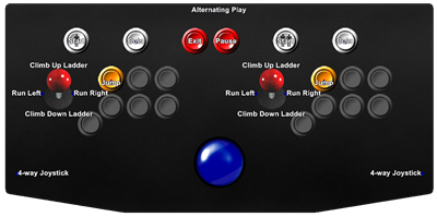 Donkey Kong - Arcade - Controls Information Image