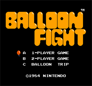 Balloon Fight - Screenshot - Game Title Image