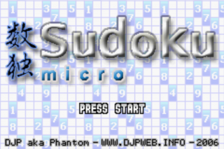 Sudoku Micro