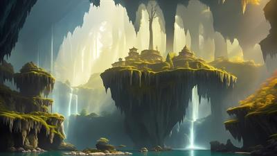 Die Höhlenwelt Saga: Der Leuchtende Kristall - Fanart - Background Image