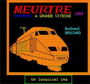 Meurtre: A Grande Vitesse - Screenshot - Game Title Image