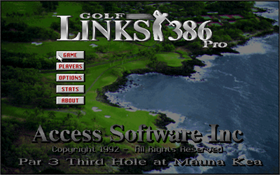 Golf Links 386 Pro - Screenshot - Game Title Image