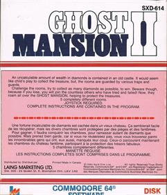 Ghost Mansion II - Box - Back Image