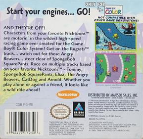 NickToons Racing - Box - Back Image