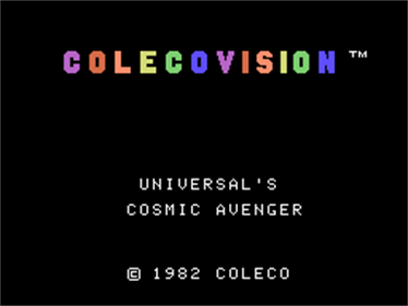 Cosmic Avenger - Screenshot - Game Title Image
