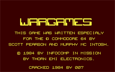 Wargames (Creative Sparks) - Screenshot - Game Title Image