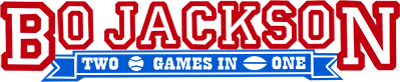 Bo Jackson: Two Games in One - Clear Logo Image