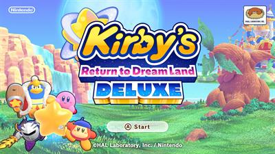 Kirby’s Return to Dream Land Deluxe - Screenshot - Game Title Image